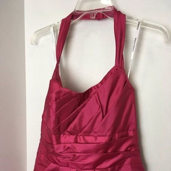 David's Bridal Pink Halter Dress NWT - 14 - Picture 2 of 8